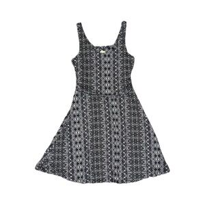 Faded Glory Black and White Patterned Mini Dress